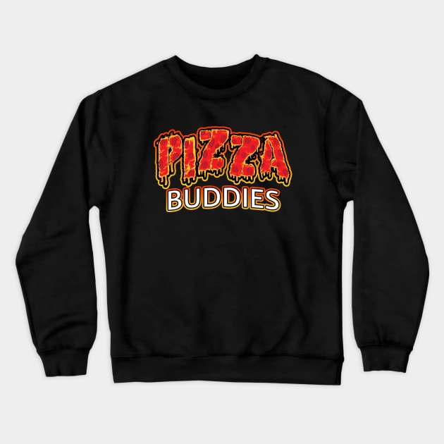 Pizza Buddies Crewneck Sweatshirt by Shawnsonart